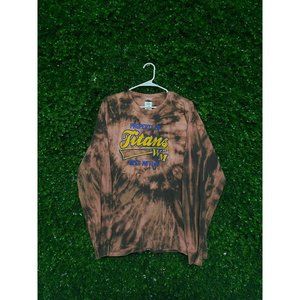 Vintage Acid Wash West Mifflin Titans Hoodie, Adult Mens XL, NFL Football